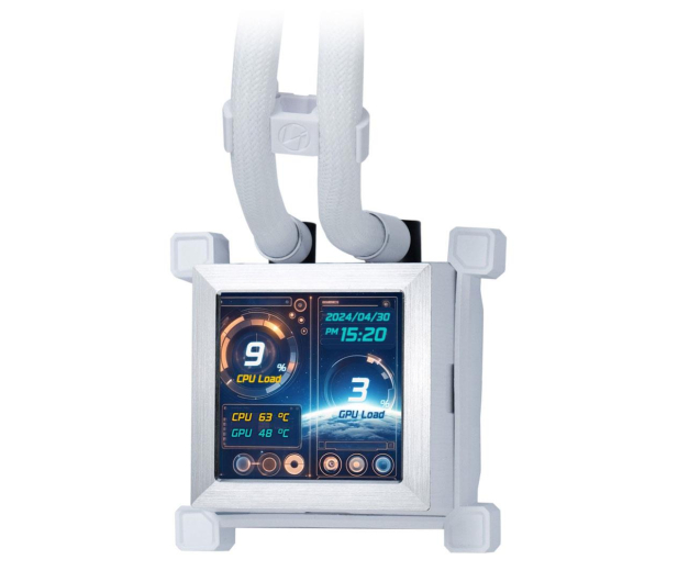 LIAN LI Hydroshift LCD 360 White 3x120mm - 1267347 - zdjęcie 3